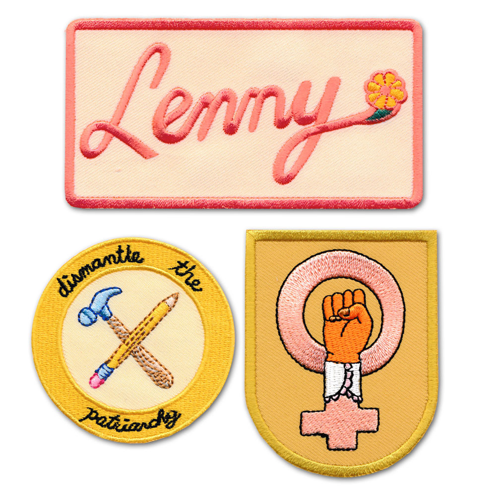 LENNY x Rosehound Apparel 'Dismantle the Patriarchy’ Patch Set