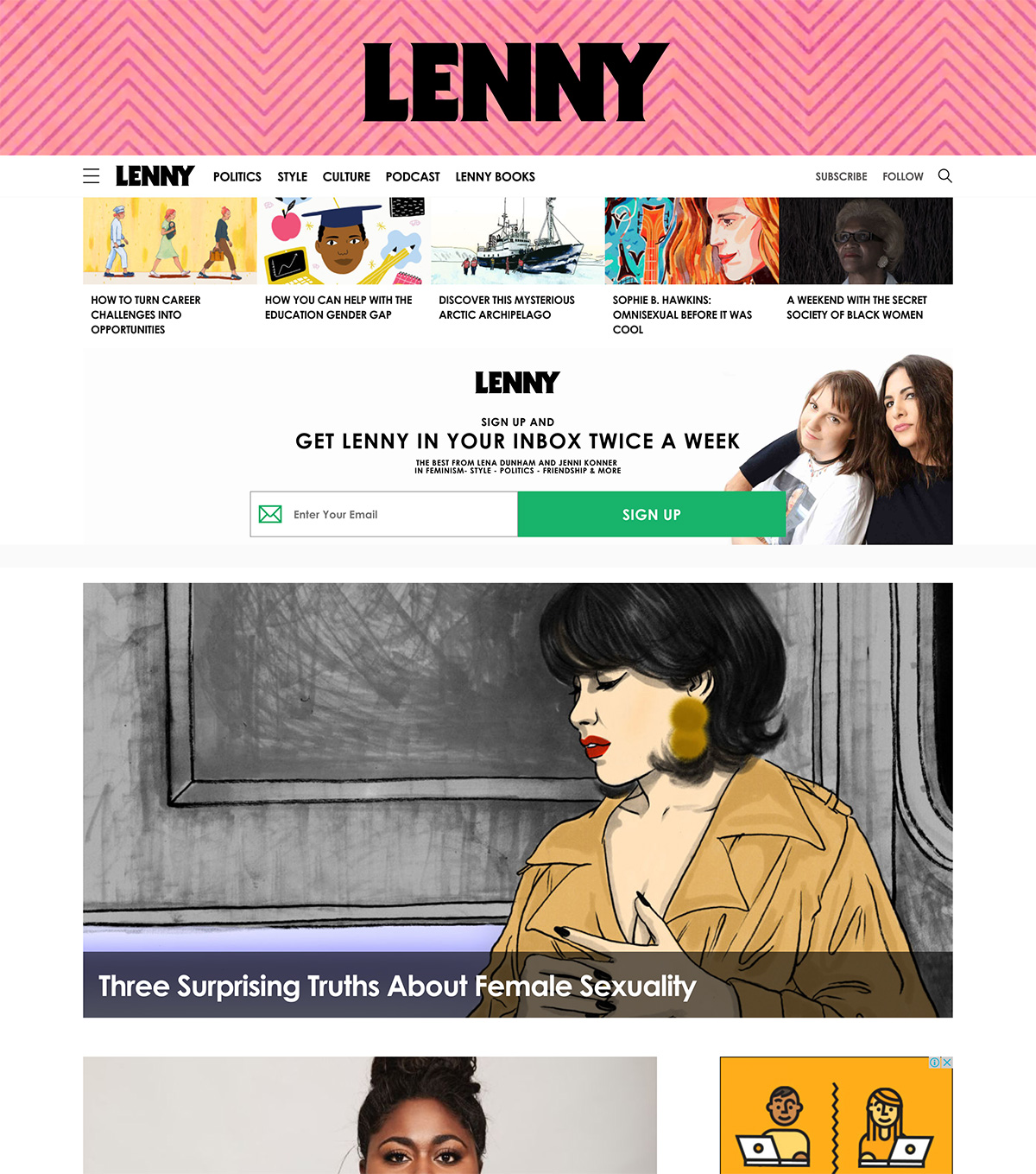 Lenny Letter Web Site